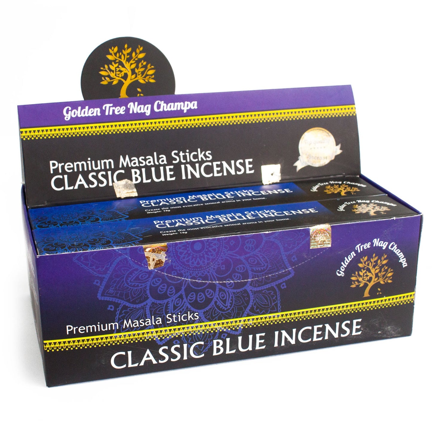 Golden Tree Nag Champa Incense Sticks - Classic Blue