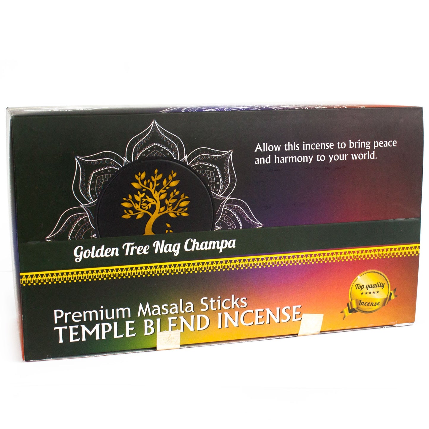 Golden Tree Nag Champa Incense Sticks - Temple Blend
