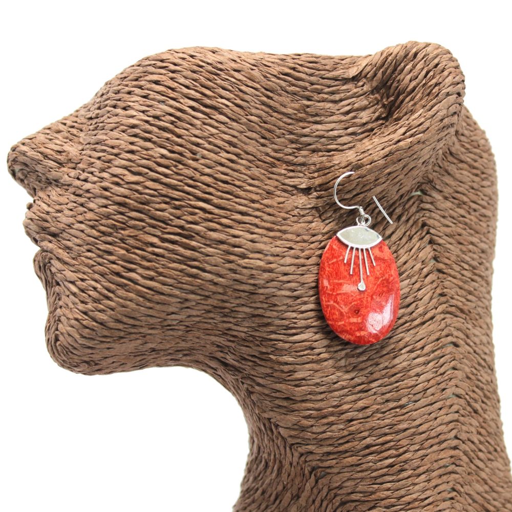 925 Silver Earrings - Oval Dcor