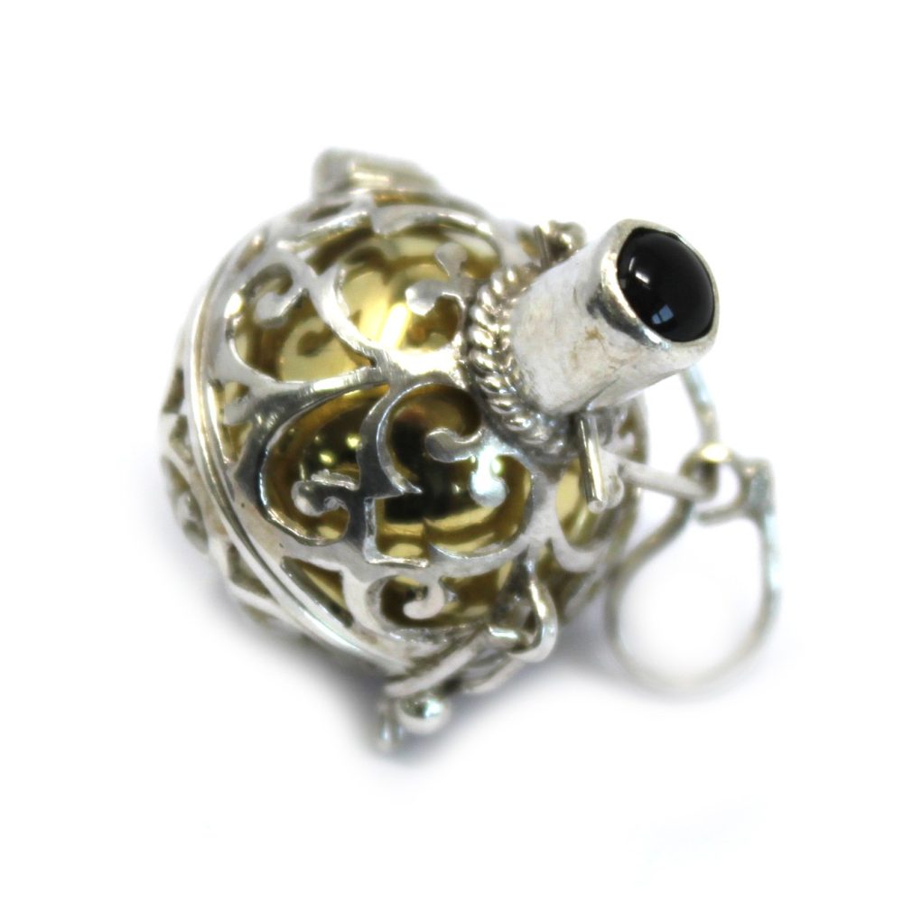 Silver Angel Bell - Night- time - 18mm