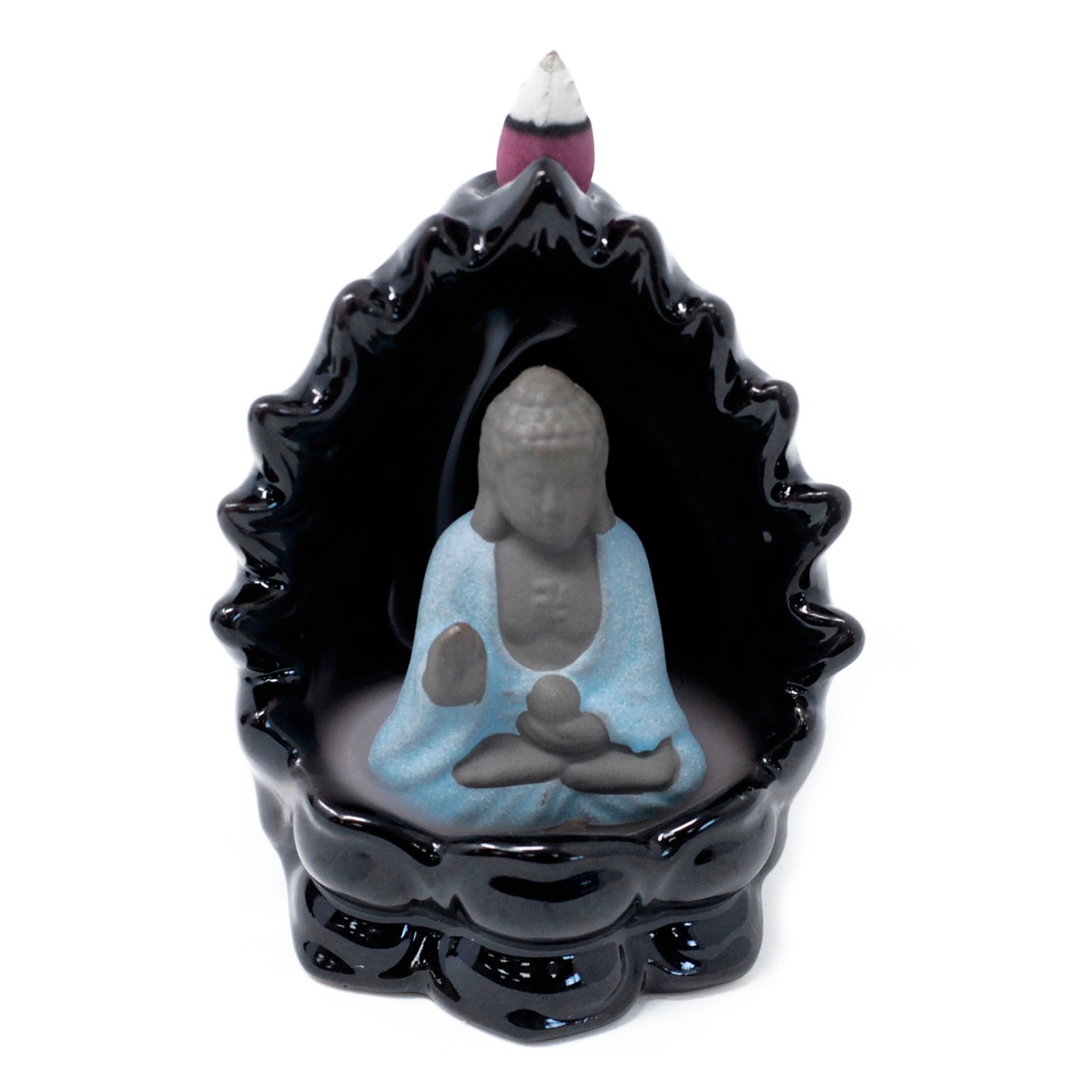 Backflow Incense Burner - Buddha and Lights