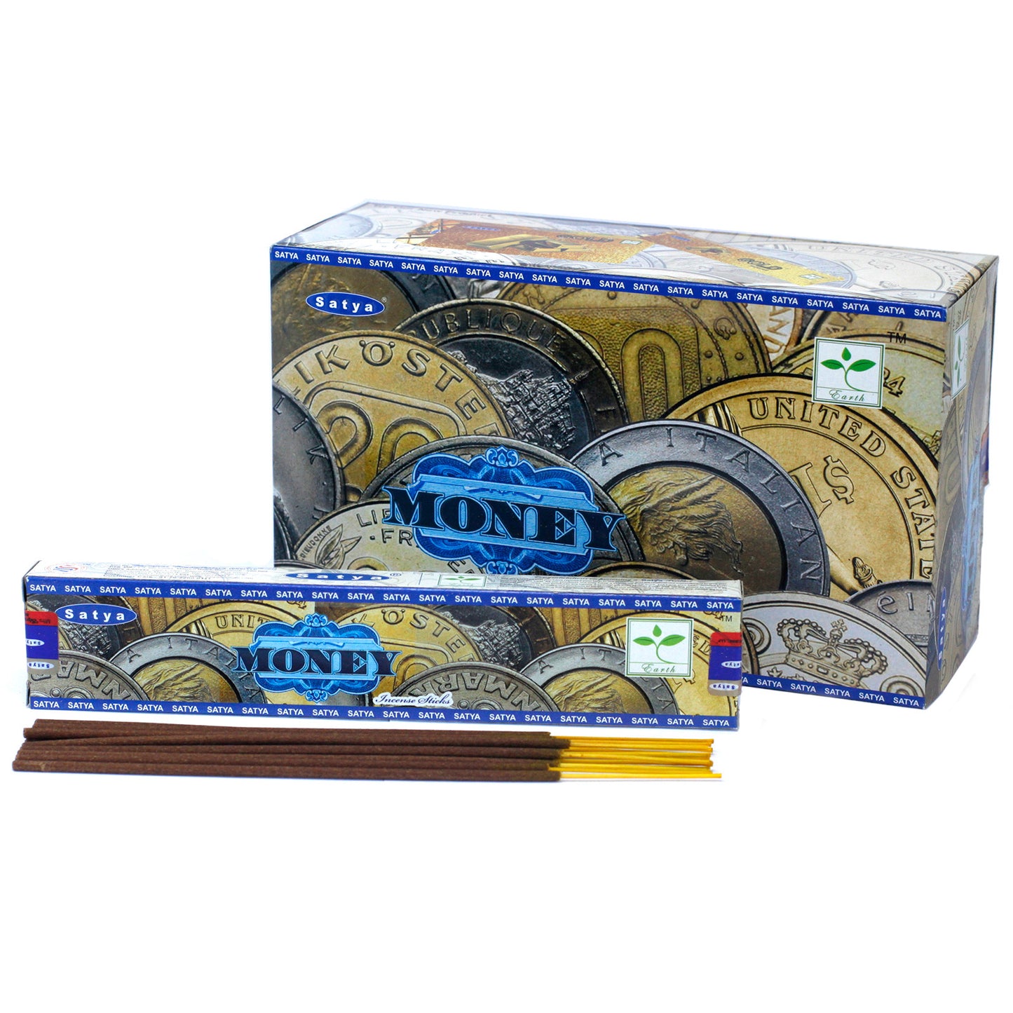 Satya Incense 15g – Money – crisp, uplifting incense sticks for positive ambience and mindful focus