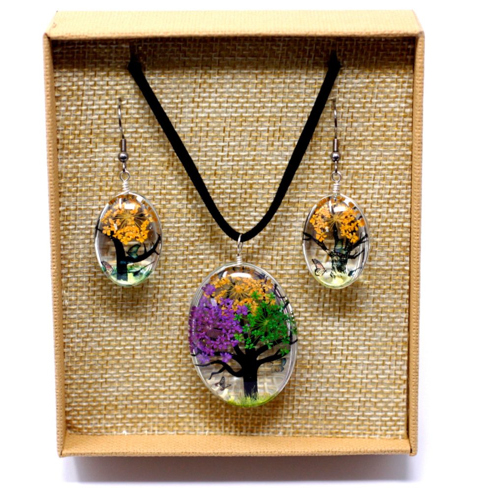 Pressed flowers - Tree of Life set - Mixed Colours