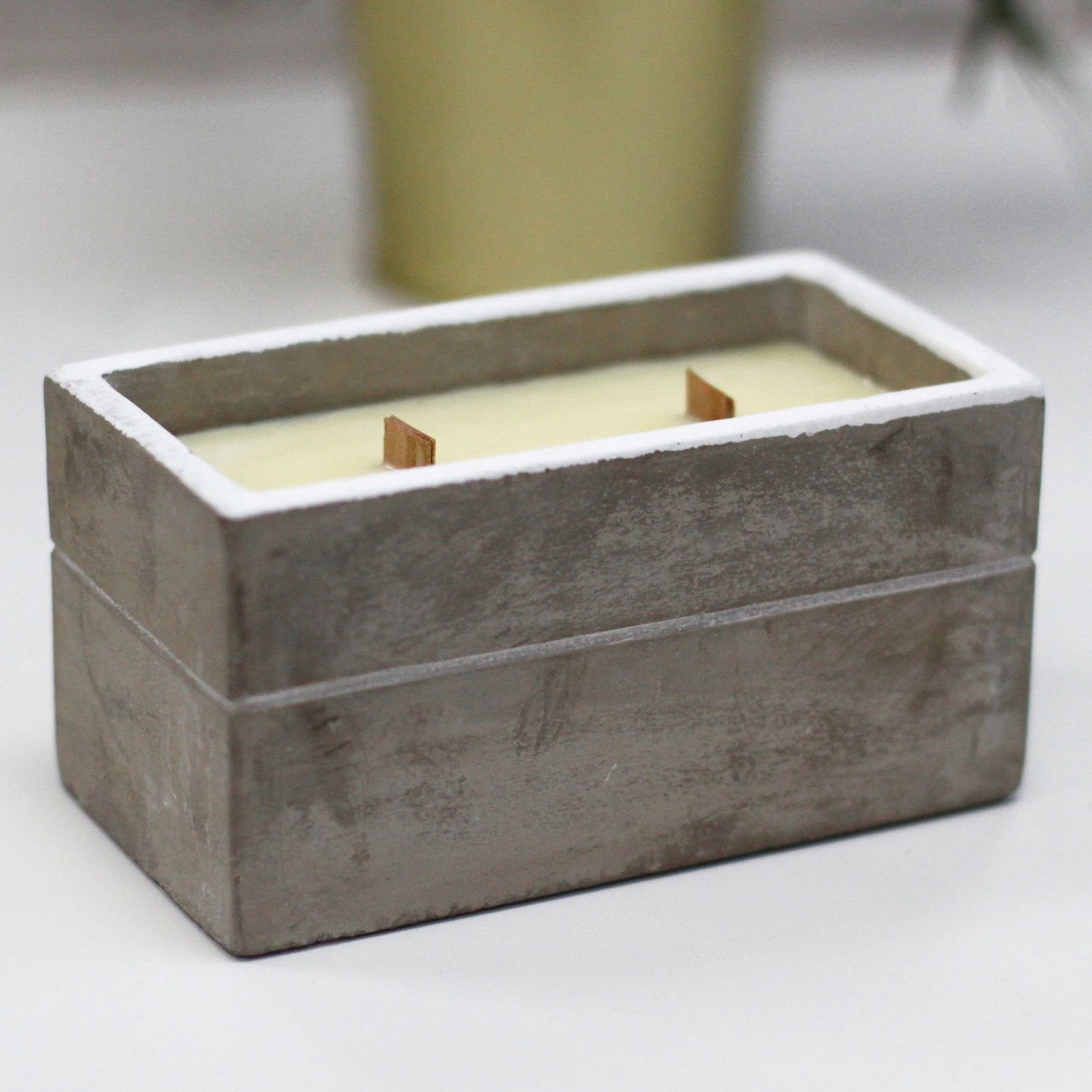 Large Box - Spiced South Sea Lime Concrete Candle