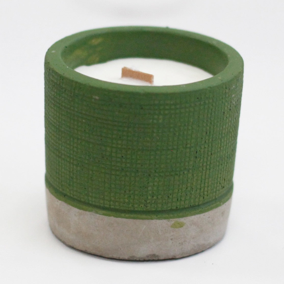 Pot - Green - Sea Moss and Herbs Concrete Candle