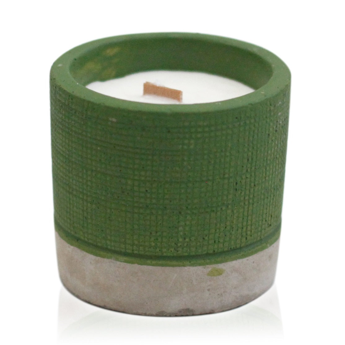 Pot - Green - Sea Moss and Herbs Concrete Candle