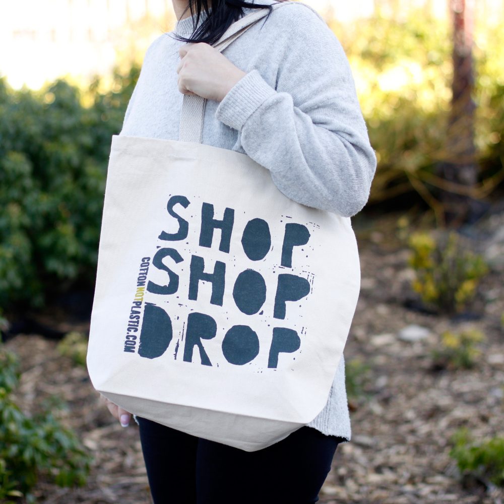 Shop Shop Drop - choice of 4 colours Tote Bag