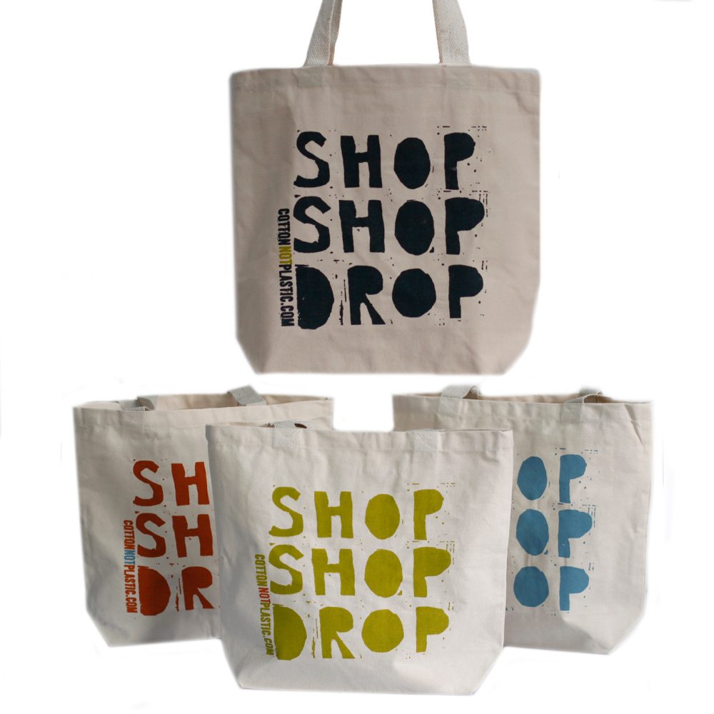Shop Shop Drop - choice of 4 colours Tote Bag