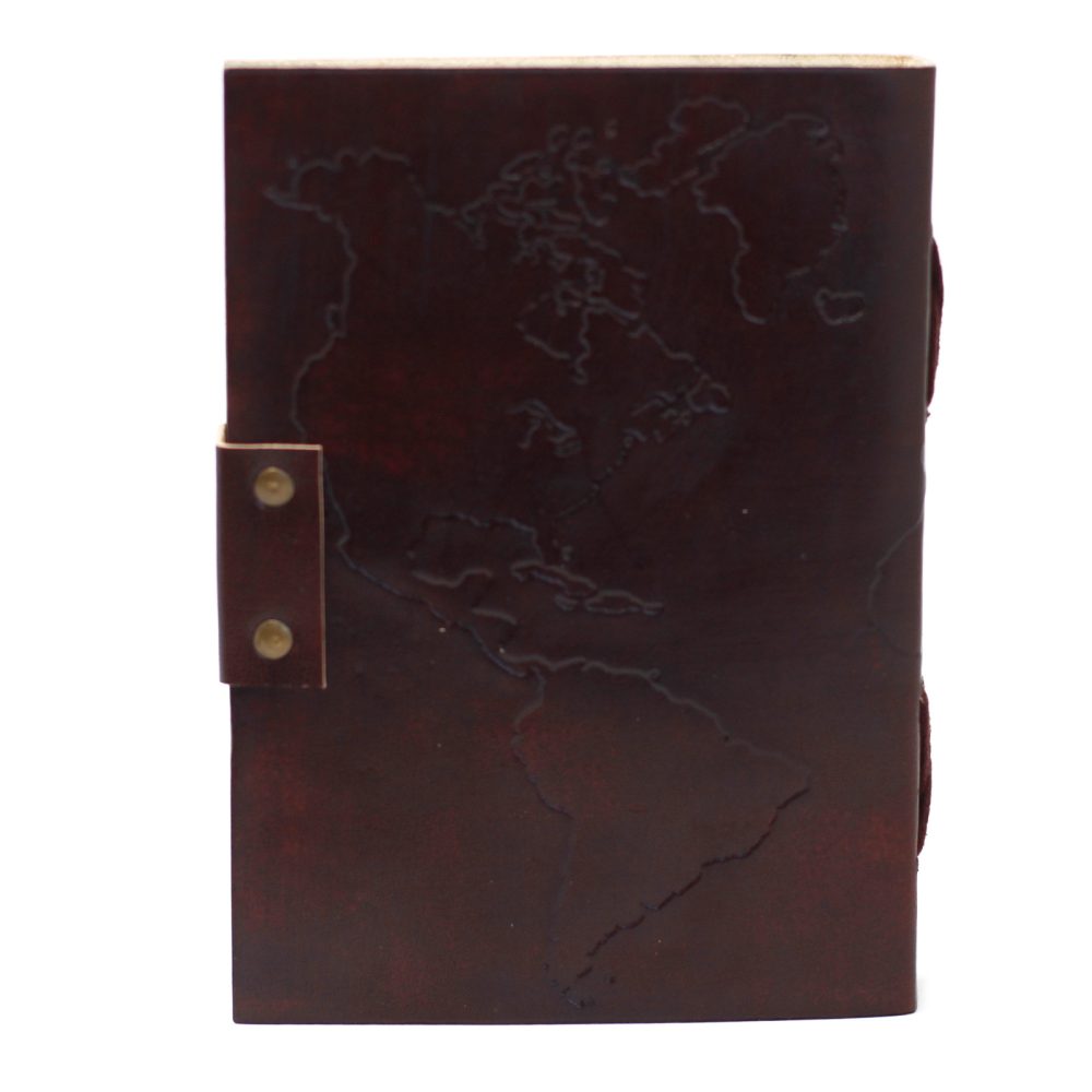 Leather World Map and Stitching Notebook (75)