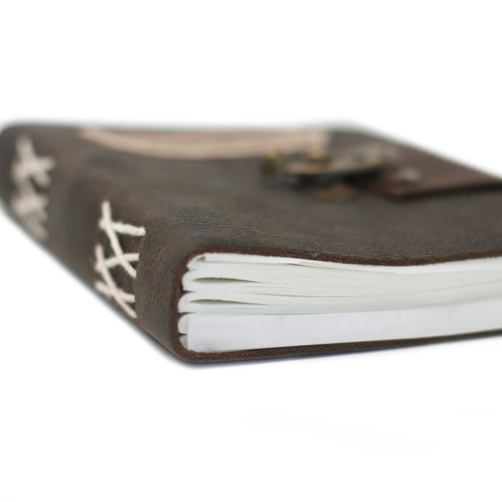 Leather Black Confessions with Lock Notebook (75)