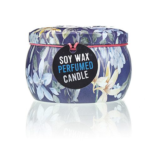 Art Tin Candle - Assorted Design - Romantic Garden - Tea and Rose