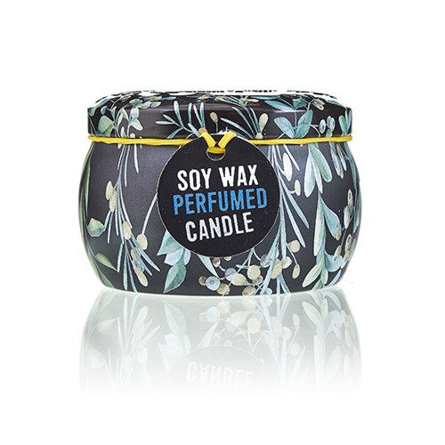 Art Tin Candle - Assorted Design - Romantic Garden - Tea and Rose