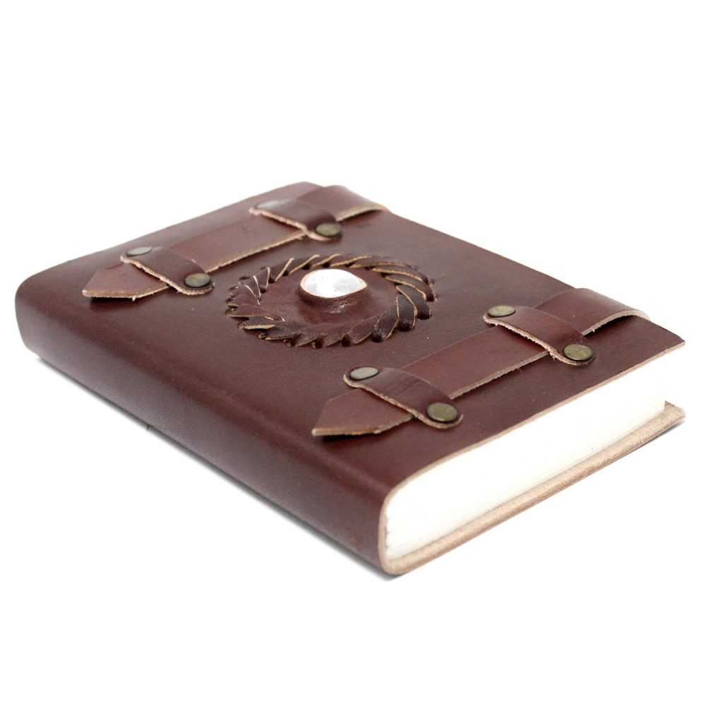 Leather Moonstone with Belts Notebook (64)