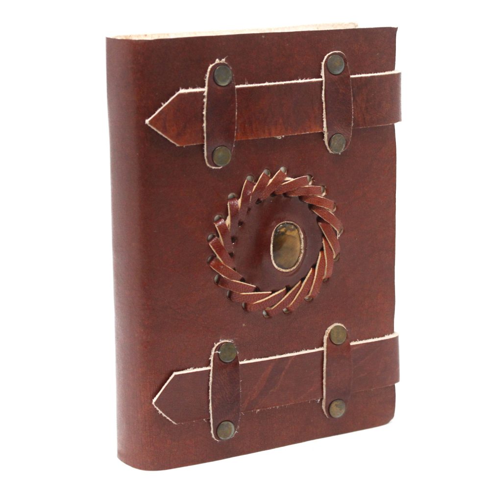Leather Tigereye with Belts Notebook (64)