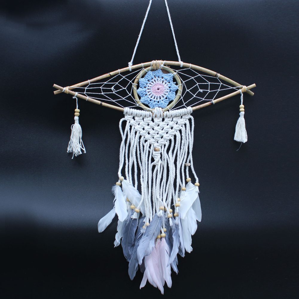 Protection Evil Eye Macrame Dream Catcher (Small)