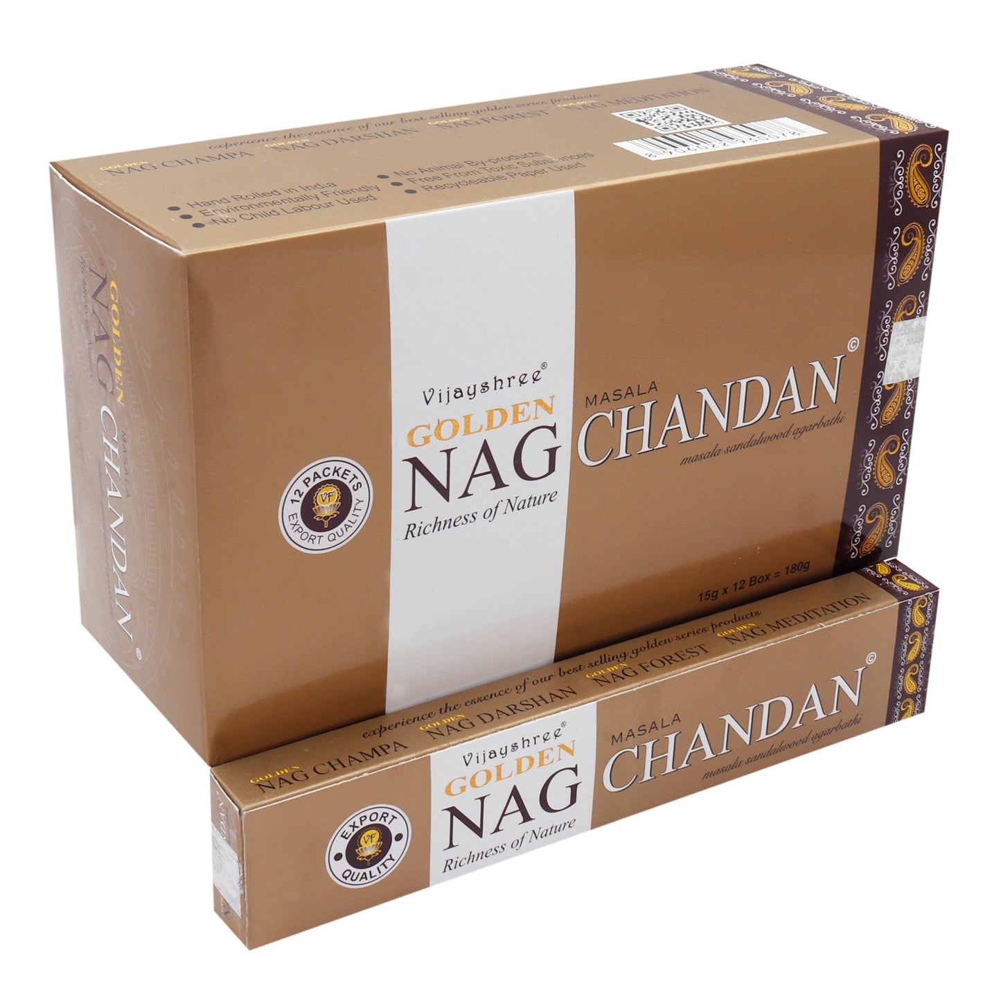 15g Golden Nag - Chandan Incense Sticks