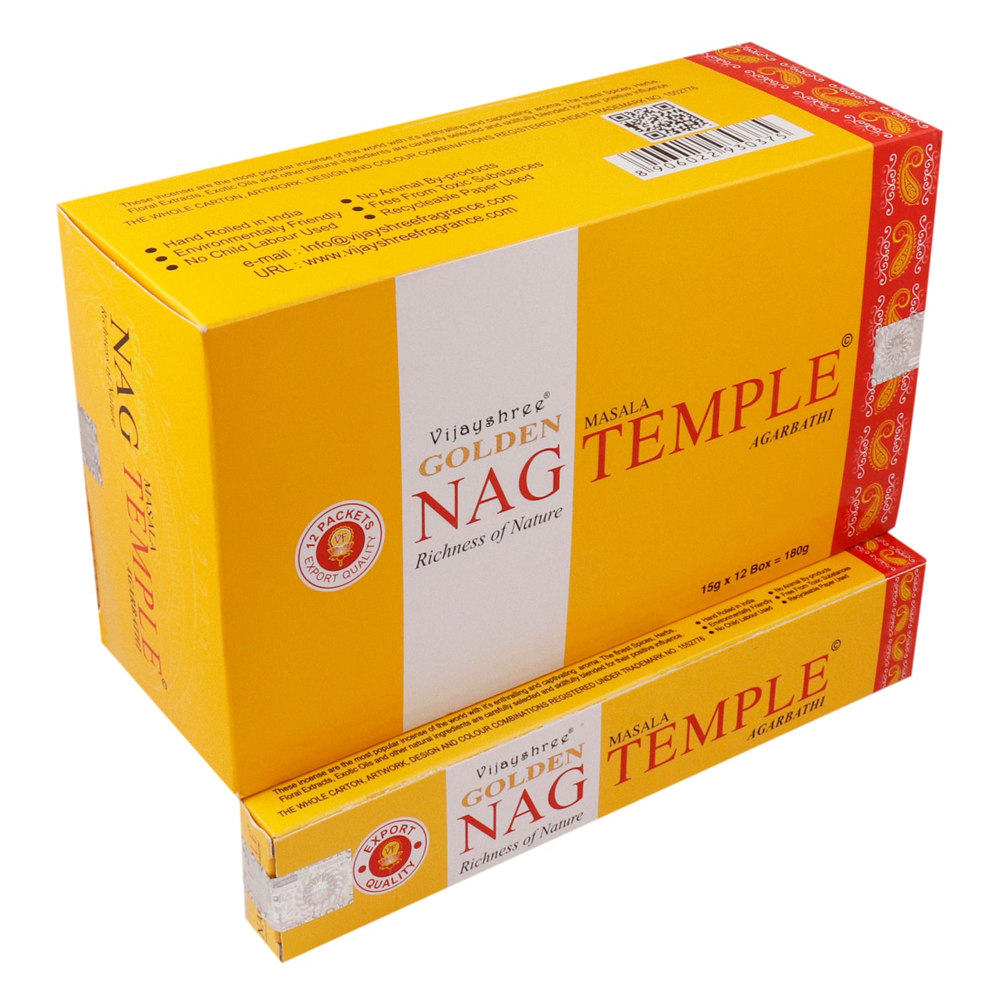 15g Golden Nag - Temple Incense Sticks