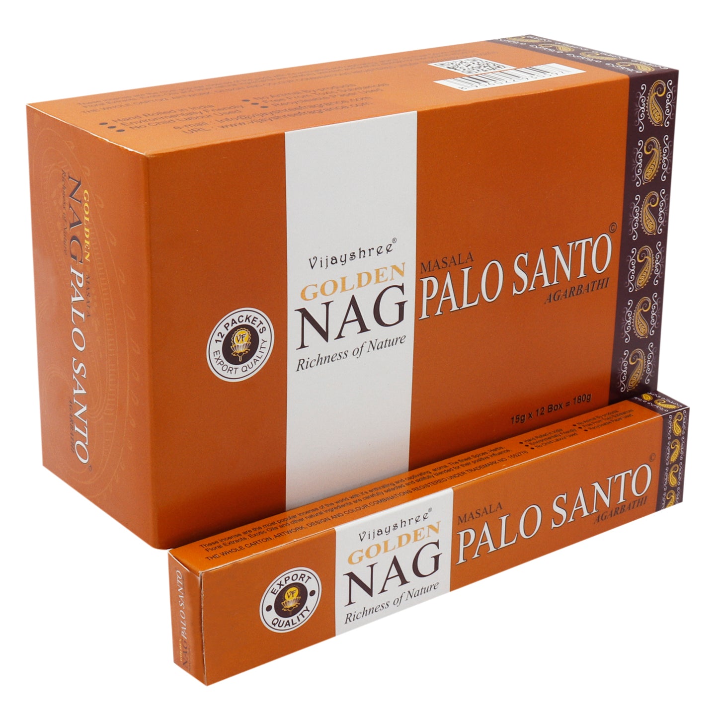 15g Golden Nag - Palo Santo Incense Sticks