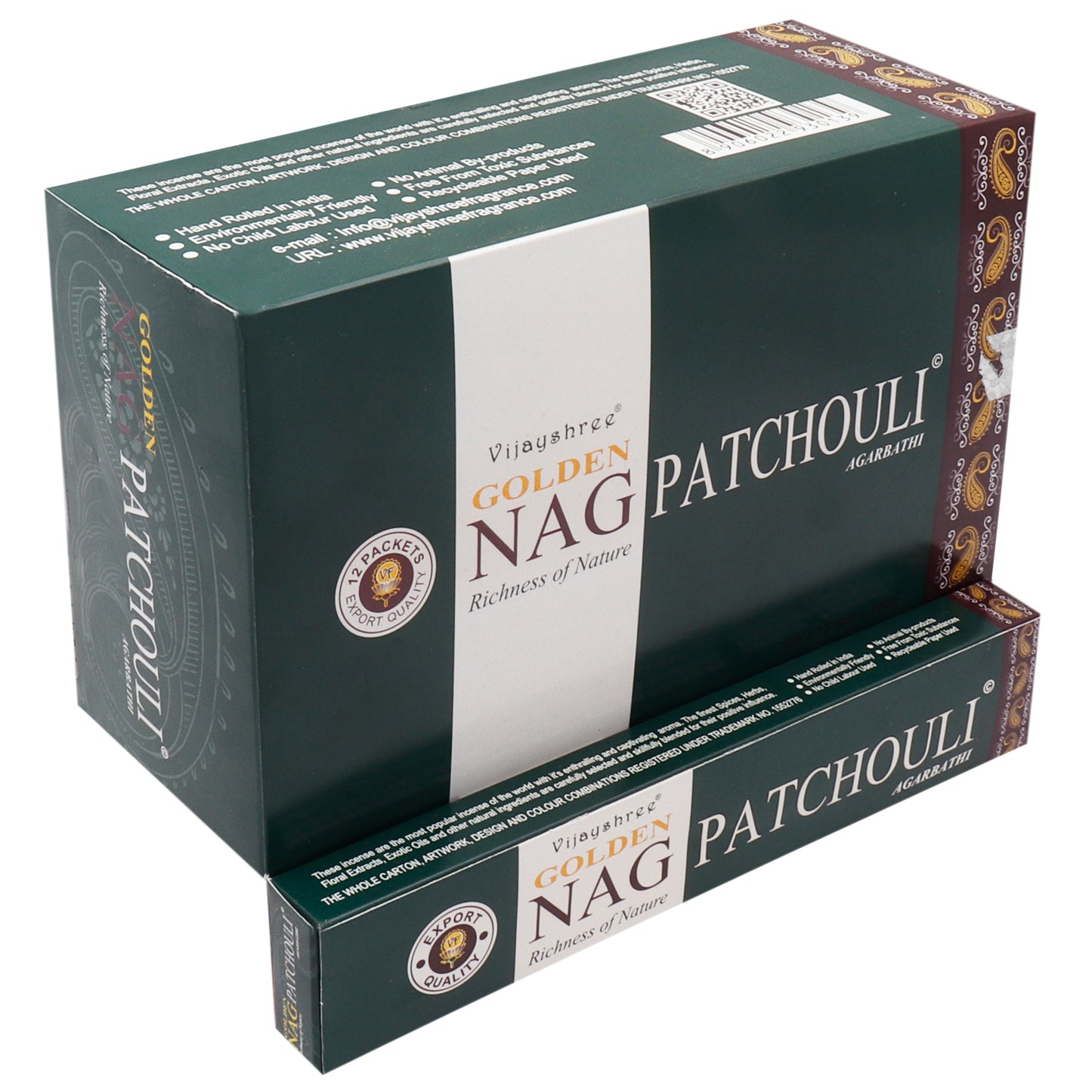 15g Golden Nag - Pathouli Incense Sticks