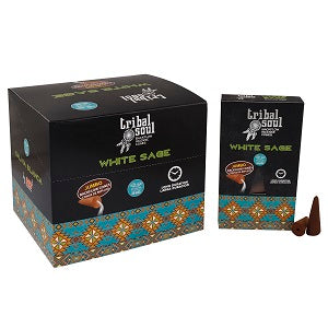 Tribal Soul backflow Incense Cones - White Sage