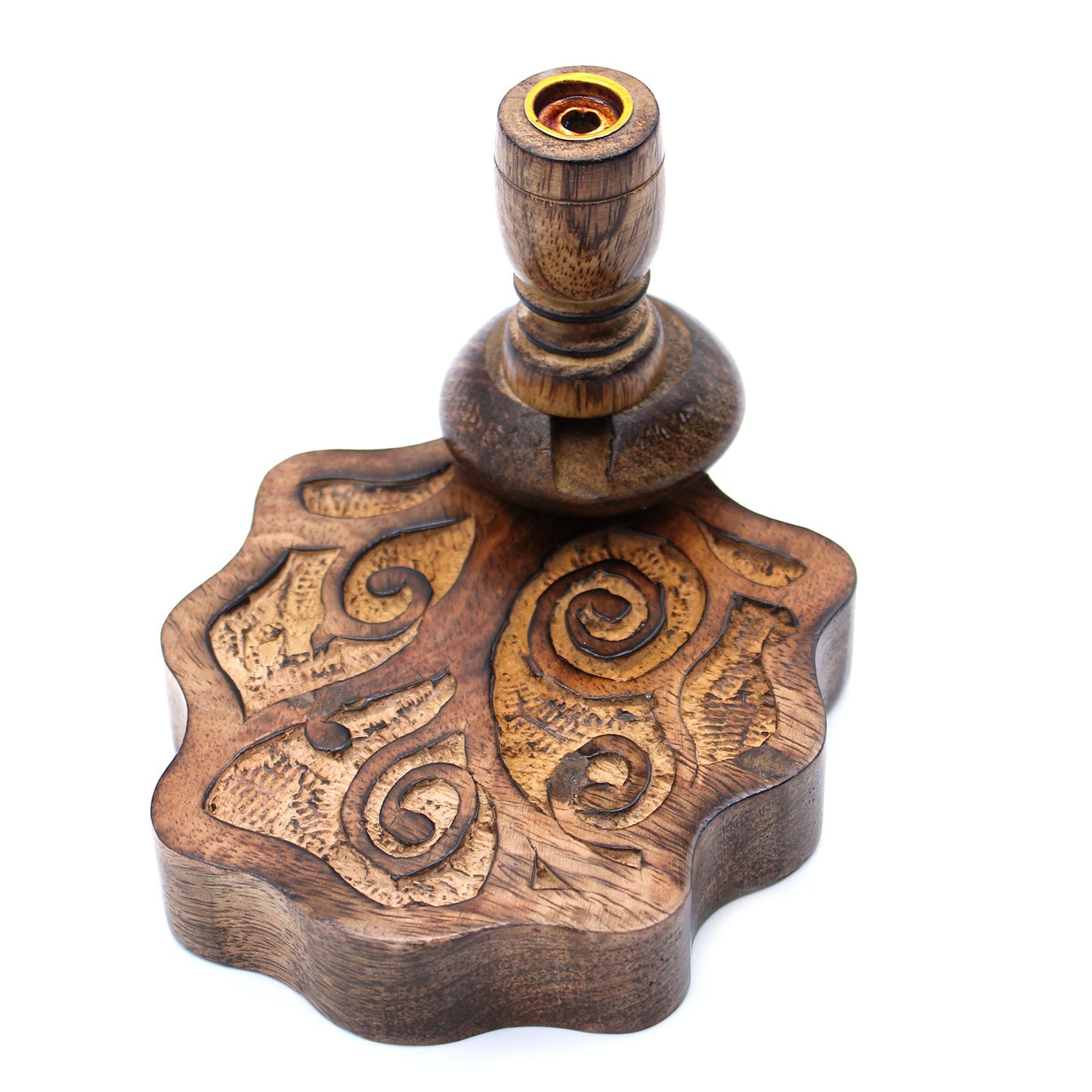 Small Mango Wood Backflow Burner - Tree of Life