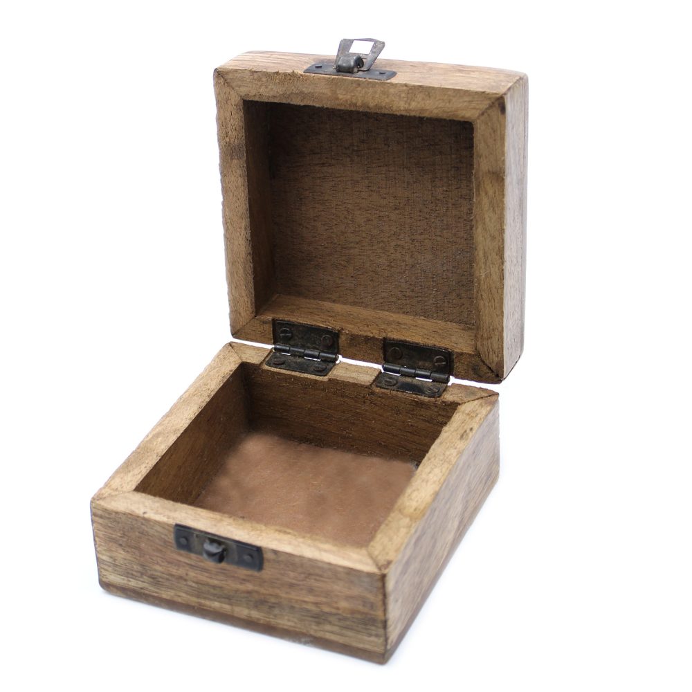 White Washed Wooden Box - 44 Slavic Design