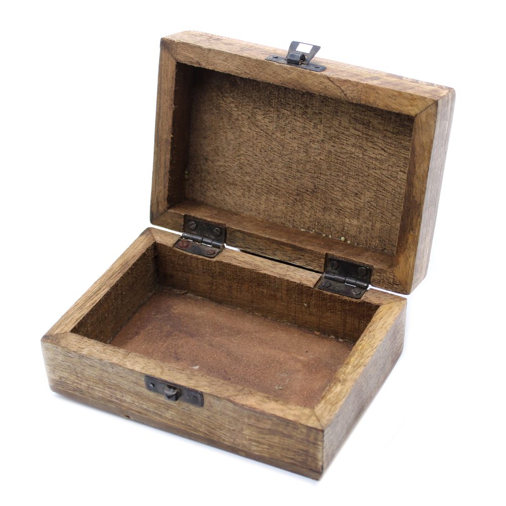 White Washed Wooden Box - 64 Slavic Design
