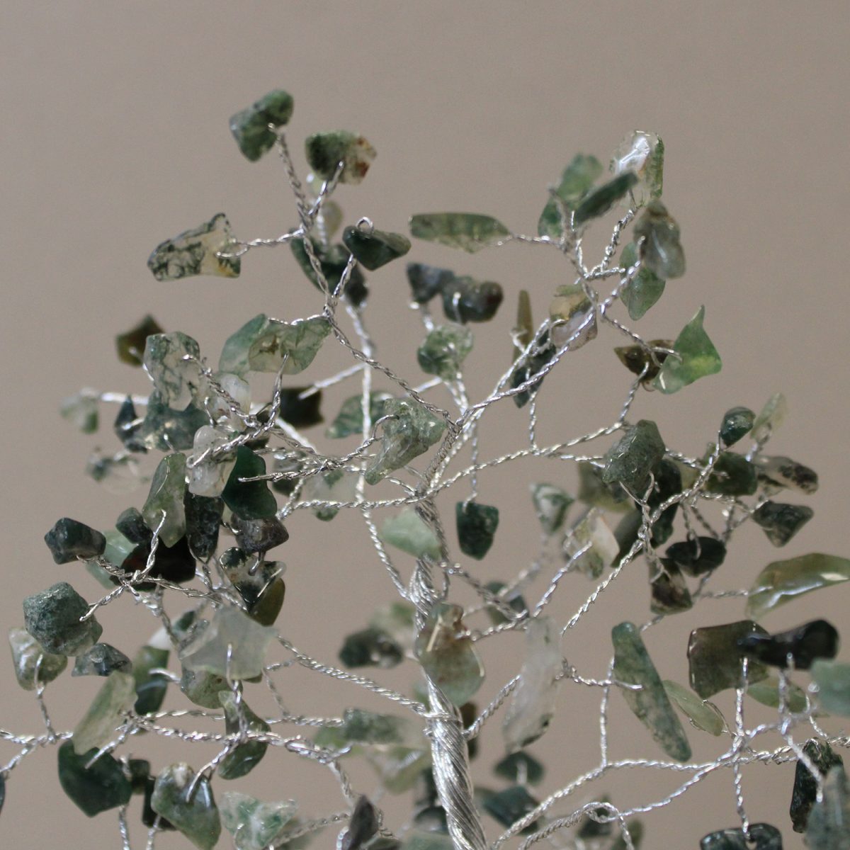 Moss Agate Gemstone Tree with Organite Base - 160 Stone