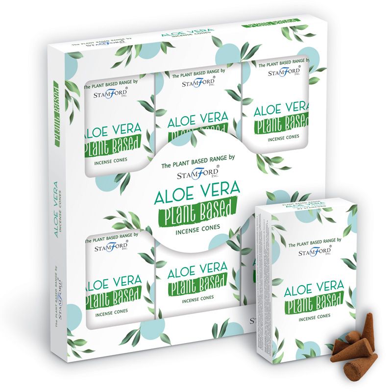 Stamford Stamford Plant Based Incense Cones - Aloe Vera