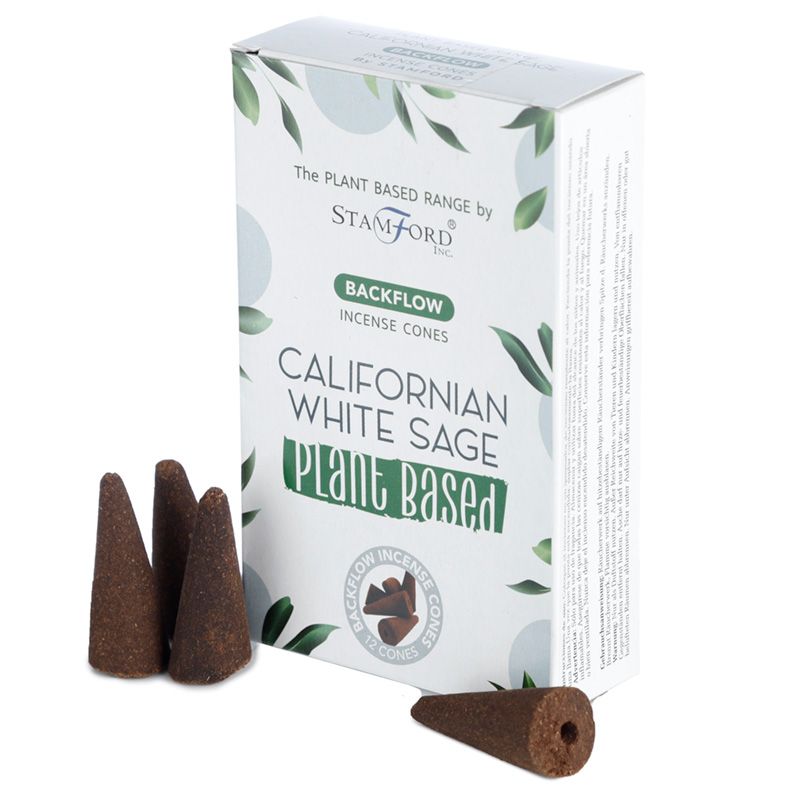 Stamford Plant Based Backflow Incense Cones - Californian White Sage