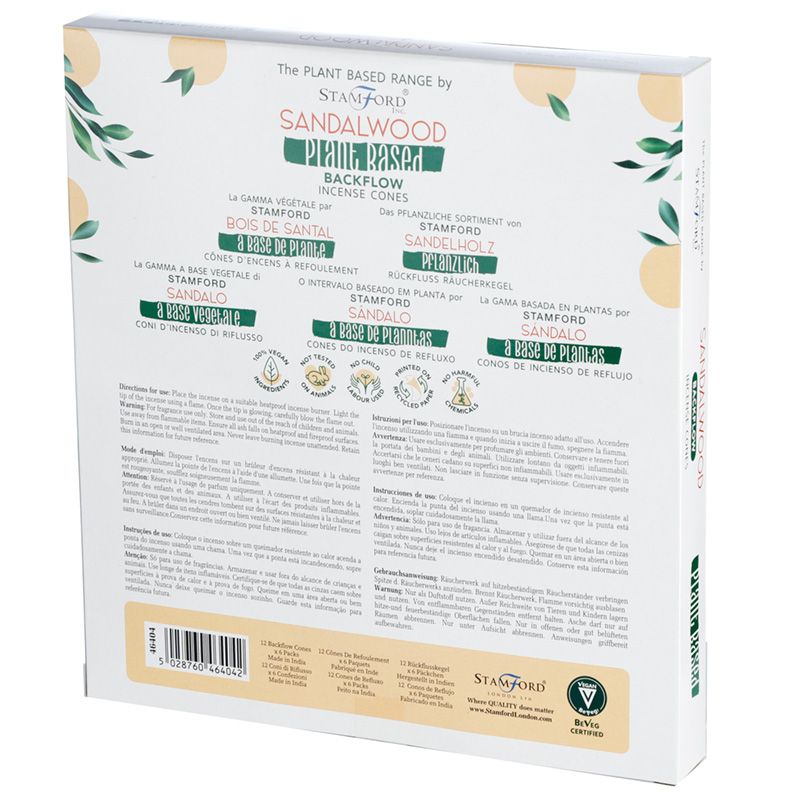 Stamford Plant Based Backflow Incense Cones - Sandalwood