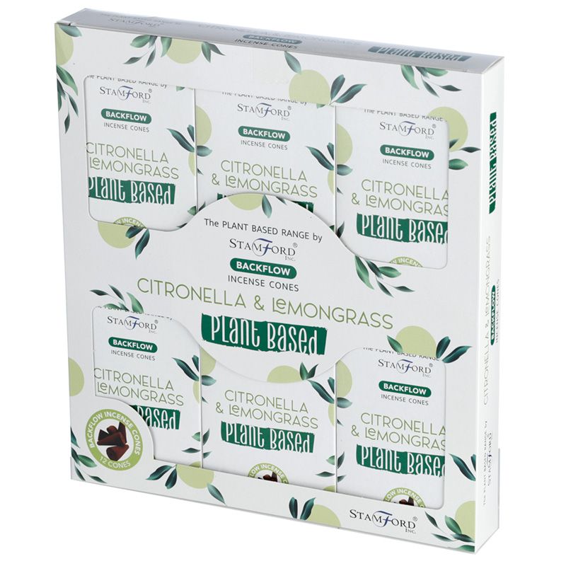 Stamford Plant Based Backflow Incense Cones - Citronella and Lemongrass