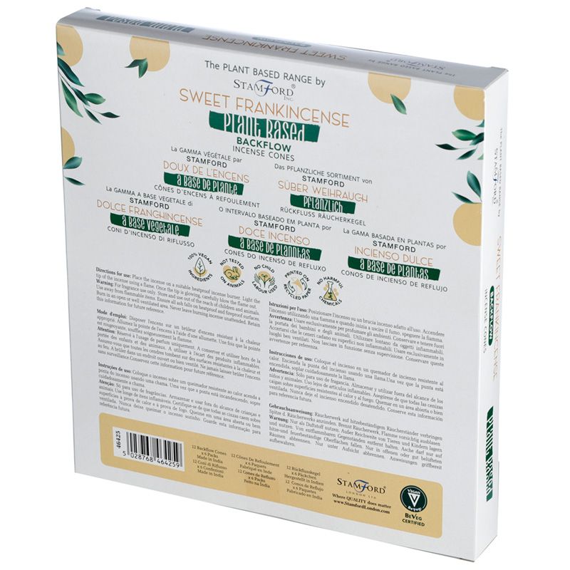 Stamford Plant Based Backflow Incense Cones - Sweet Frankincense