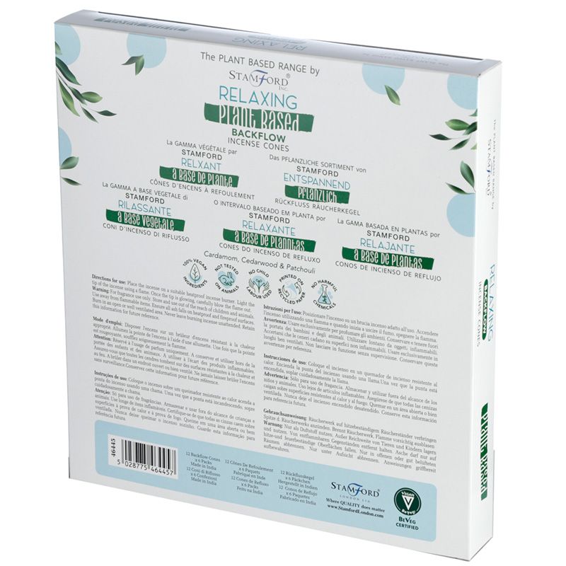 Stamford Plant Based Backflow Incense Cones - Relaxing
