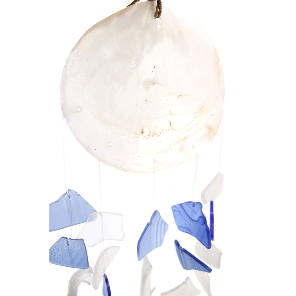 Copis and Glass Drop - Blue and White Glass