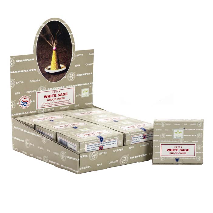 Satya White Sage Dhoop Cones