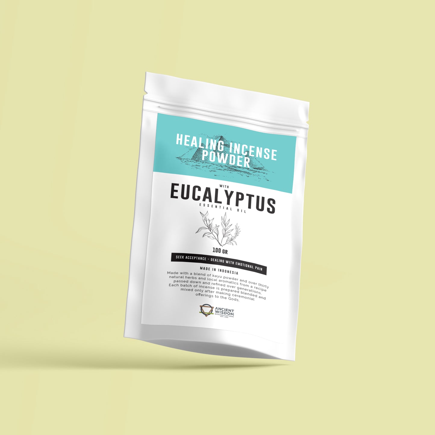 Healing Incense Powder Eucalyptus 100gm