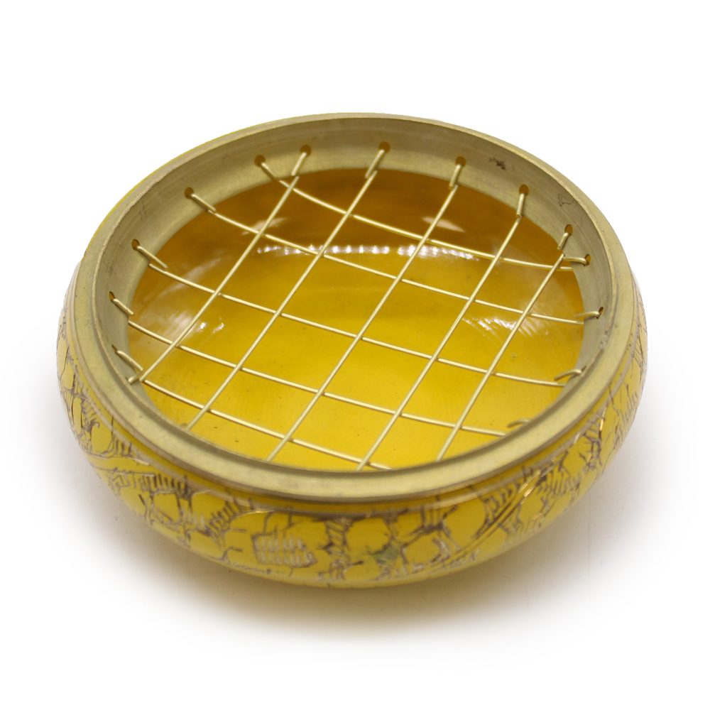 Charcoal Incense Burner - Solar Plexus Chakra