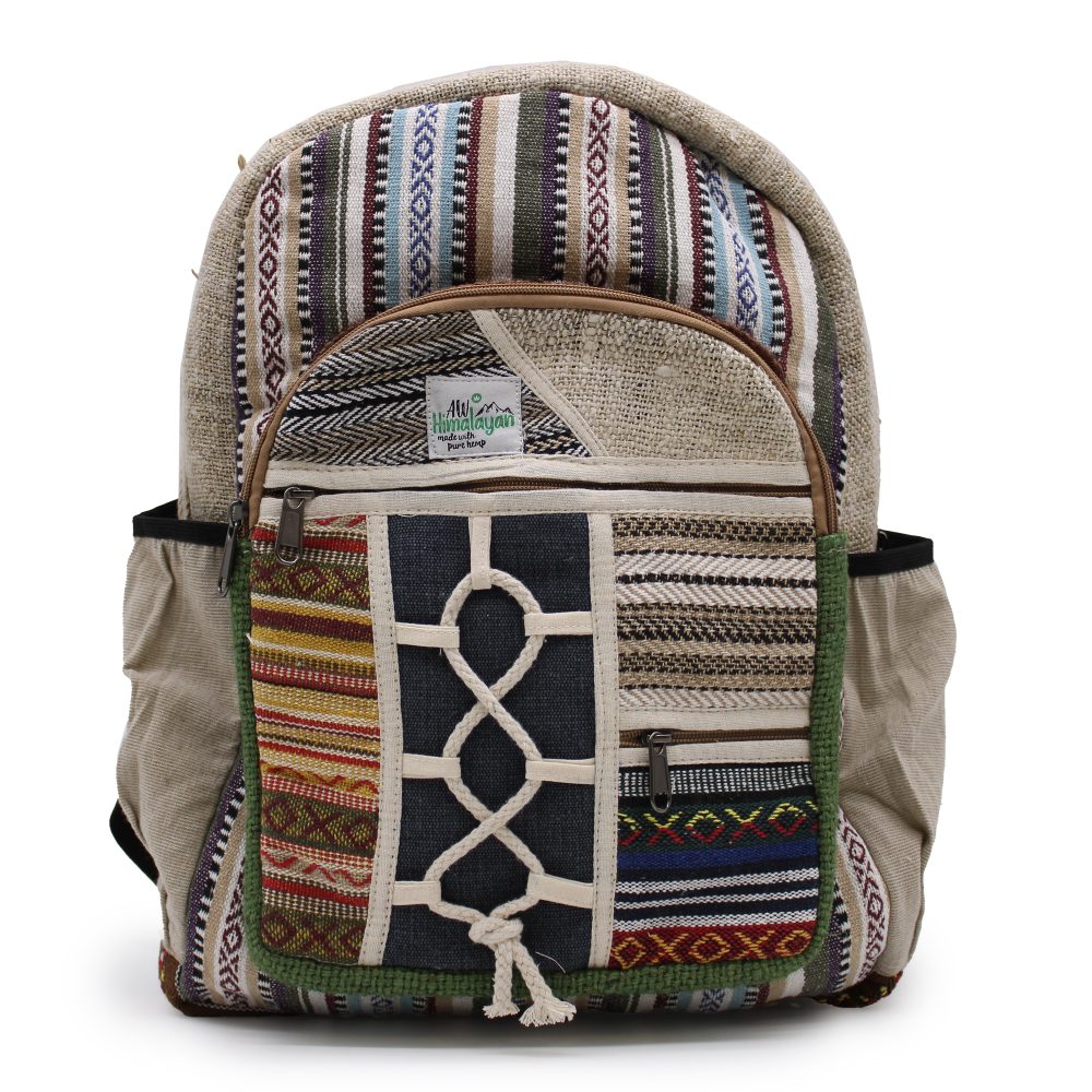 Large Backpack - Rope and Pockets Style