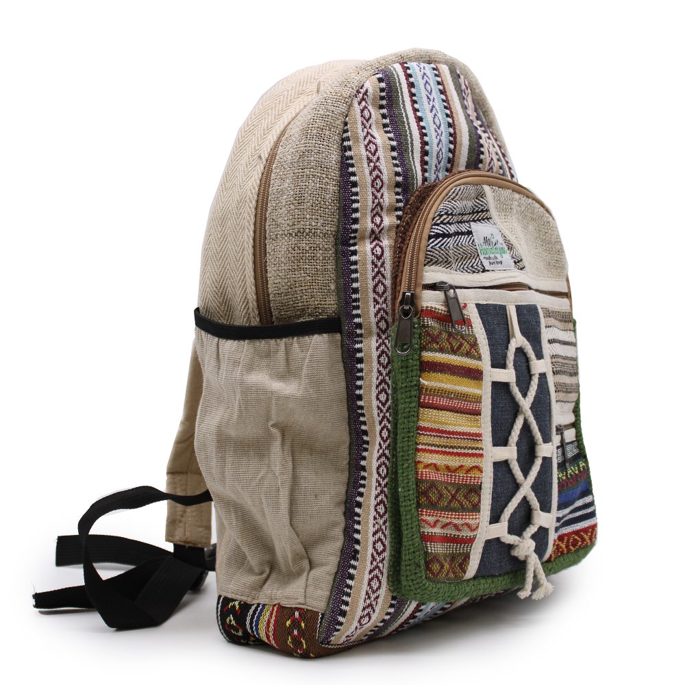 Large Backpack - Rope and Pockets Style
