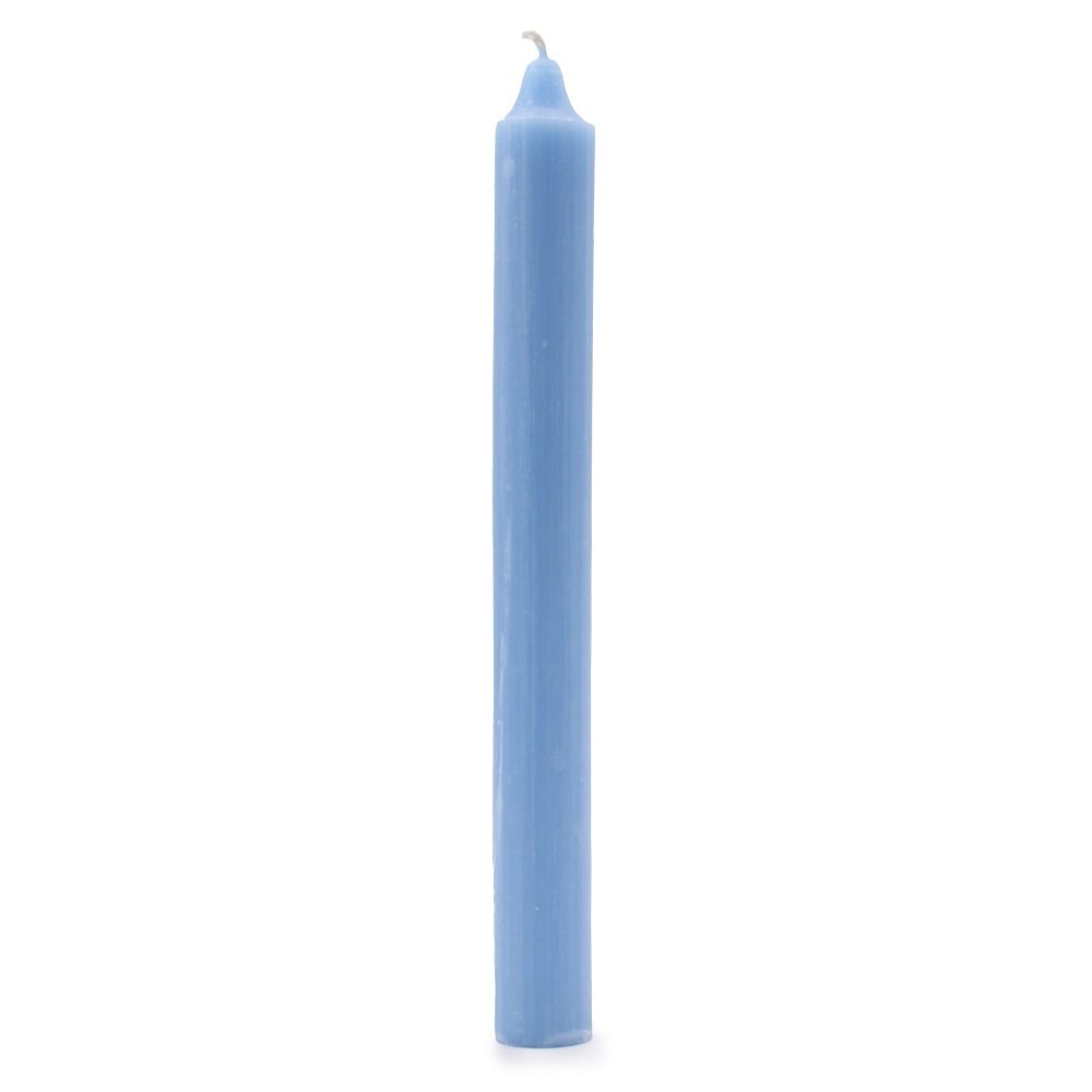 Rustic Sea Blue Dinner Candles - Pack of 5