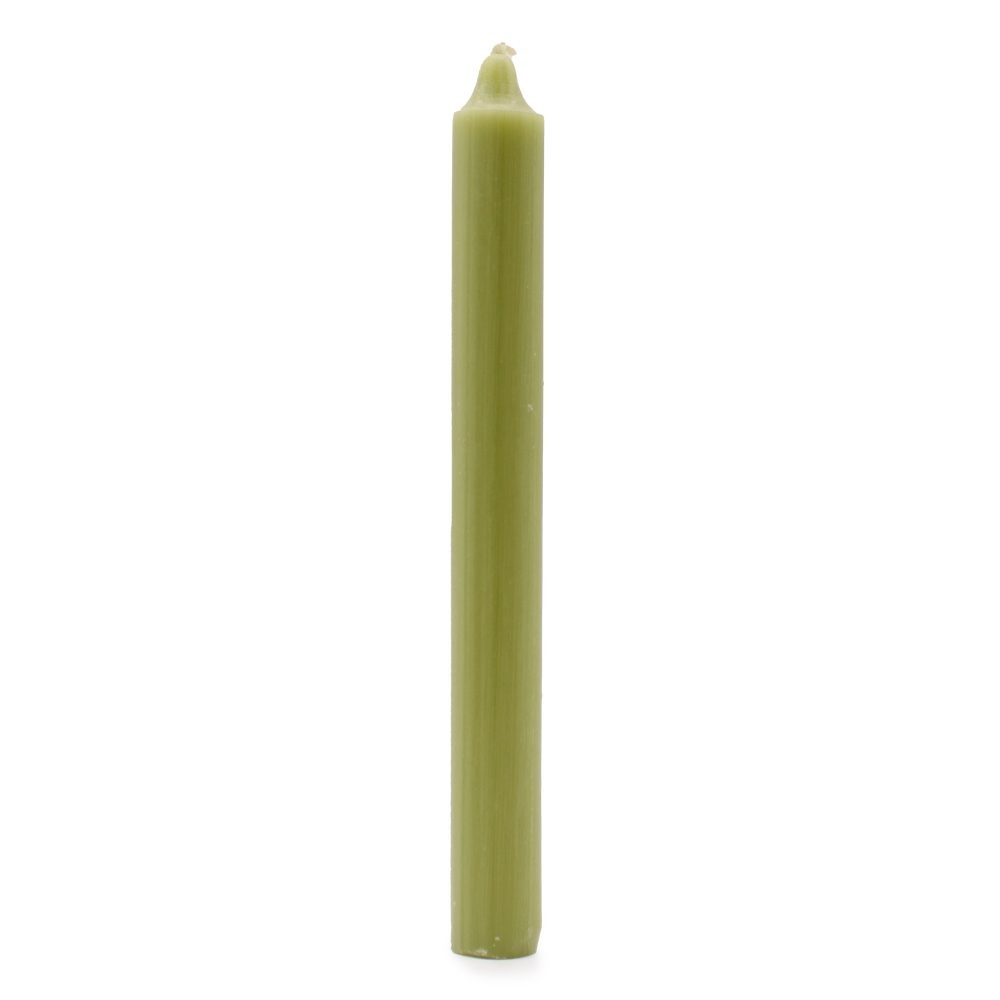 Rustic Olive Dinner Candles - Pack of 5