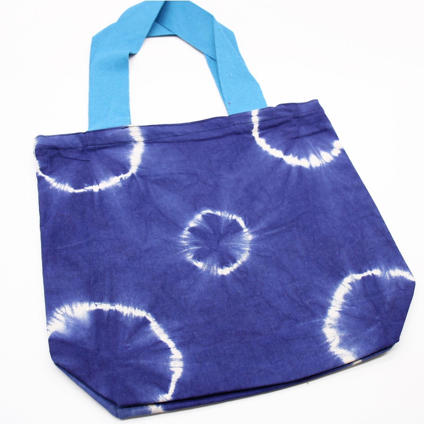 Blue Rings Tye - Dye Cotton Bag