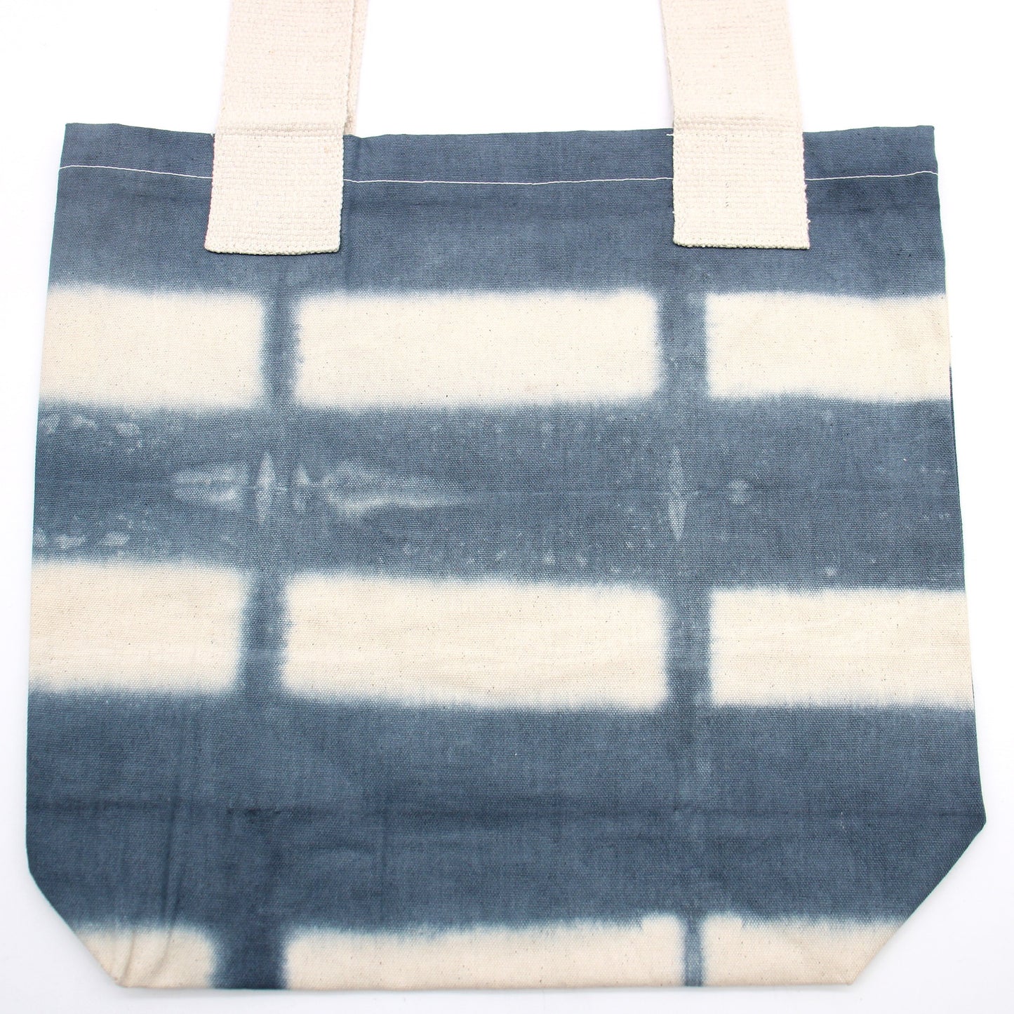 Grey Blocks Tye - Dye Cotton Bag