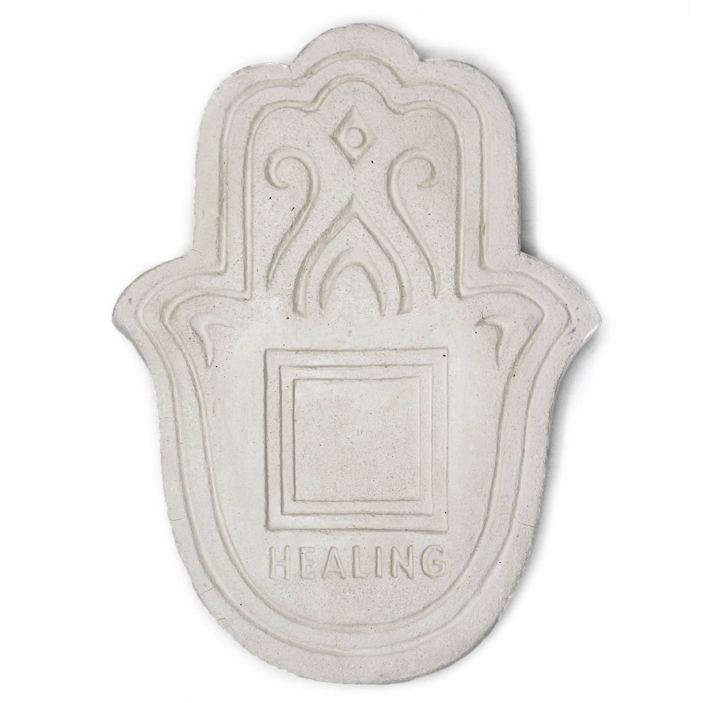 Healing Incense Plate - White Stone Effect