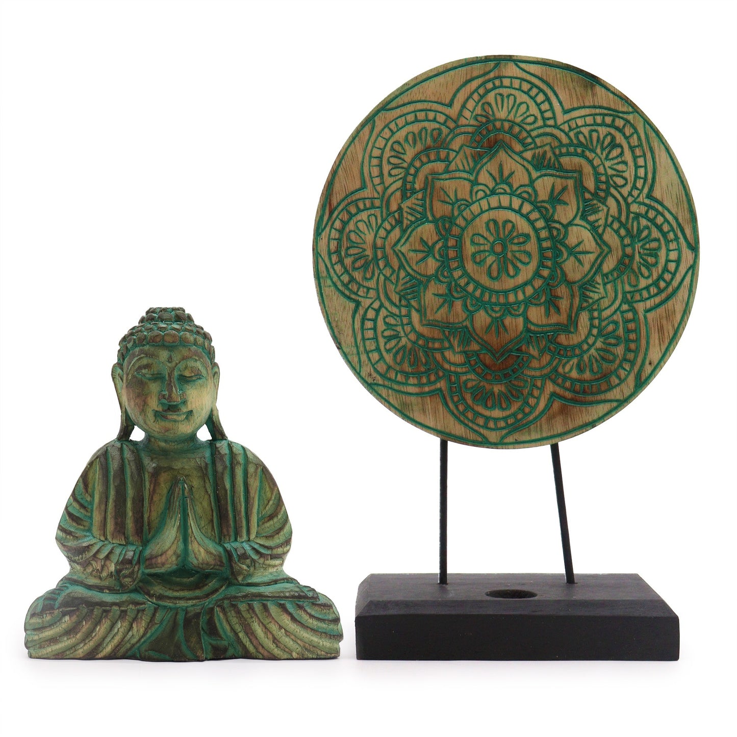 Buddha Feng Shui Set Green