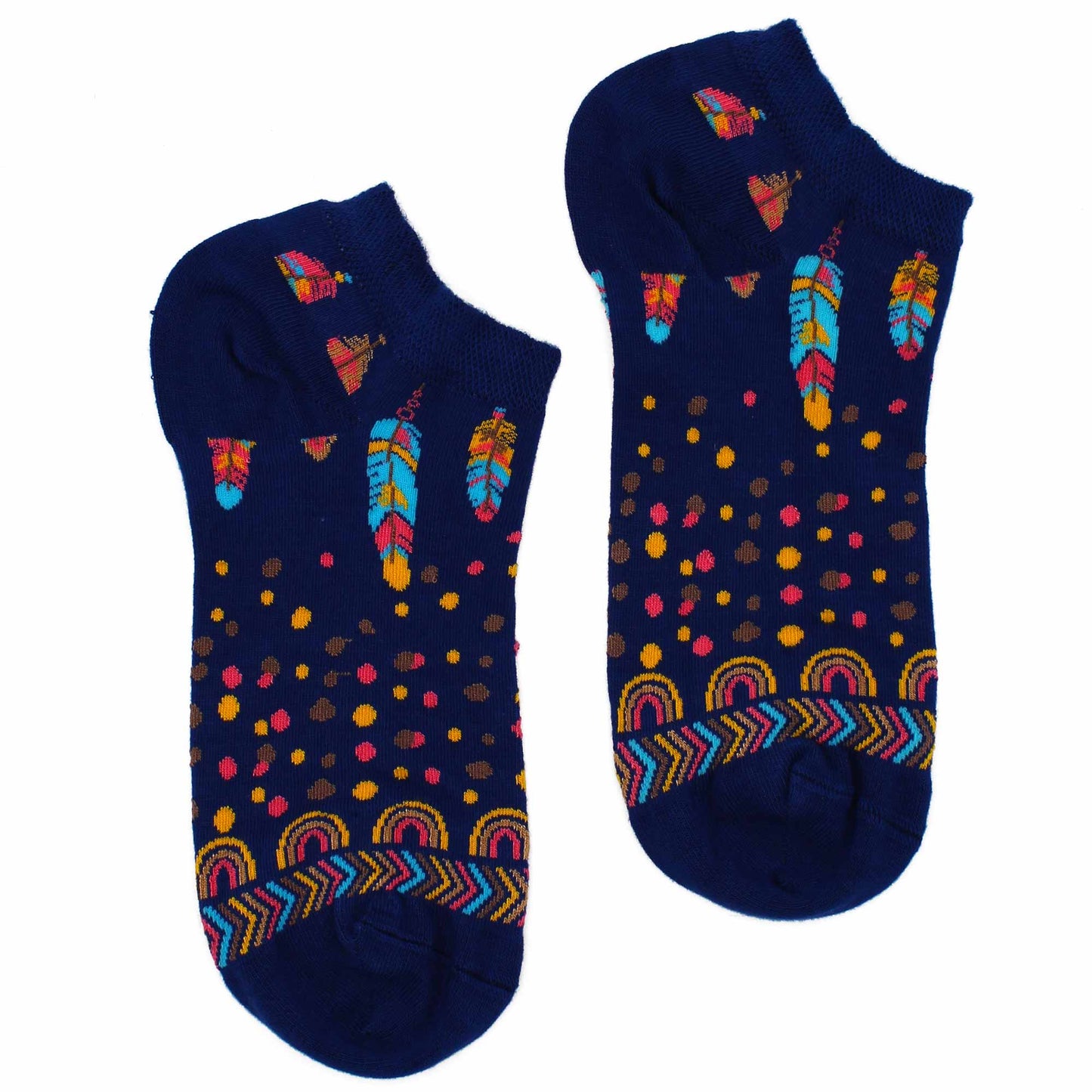S/M Hop Hare Bamboo Socks 0 (3.5- 6.5) - Indian Feathers