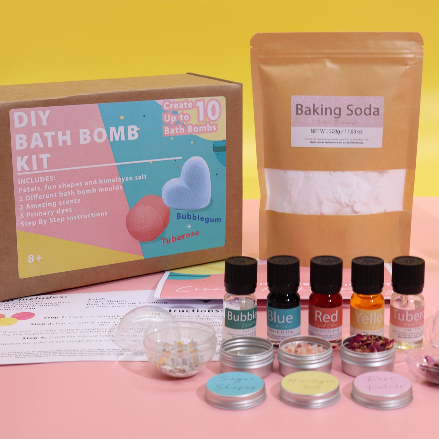 Bath Bomb Kit - Rose and Bubblegum
