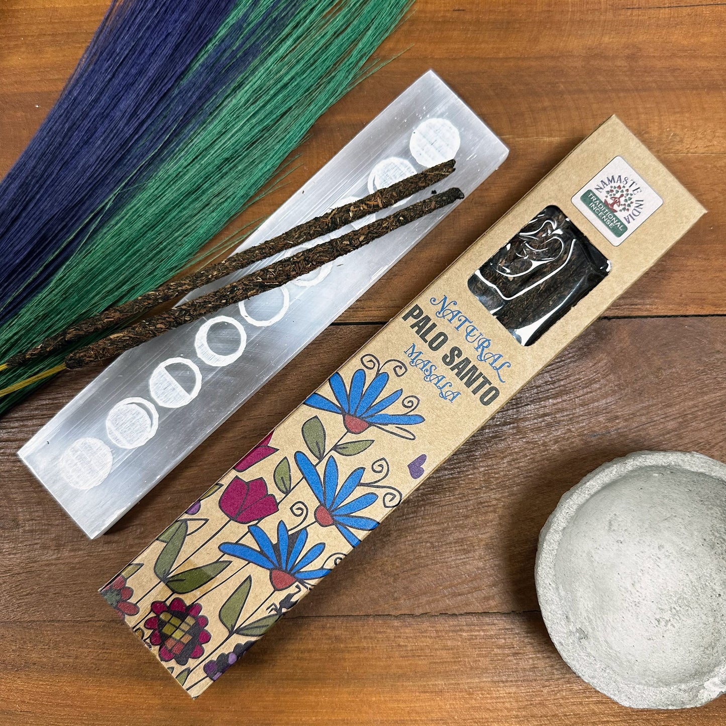 Natural Botanical Masala Backflow Incense Sticks - Palo Santo