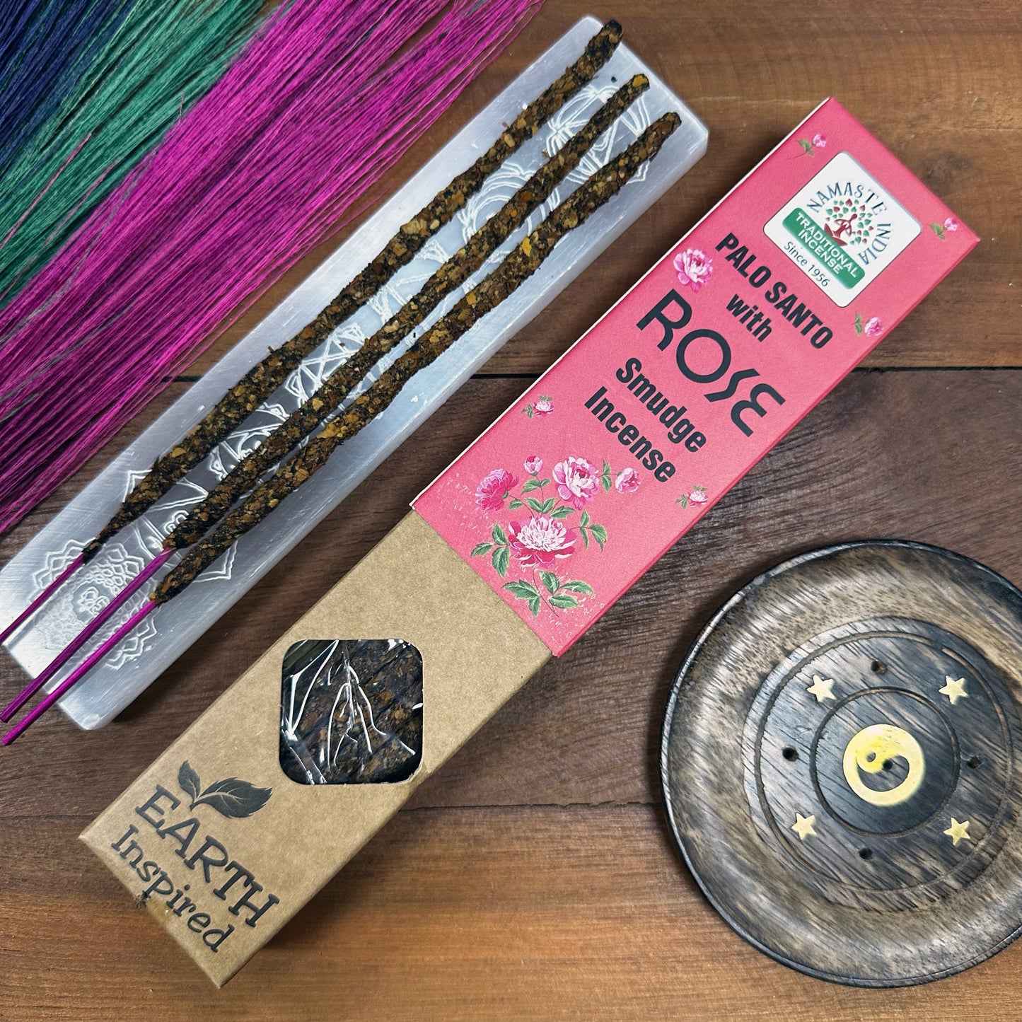Earth Inspired Smudge Incense Sticks - Rose